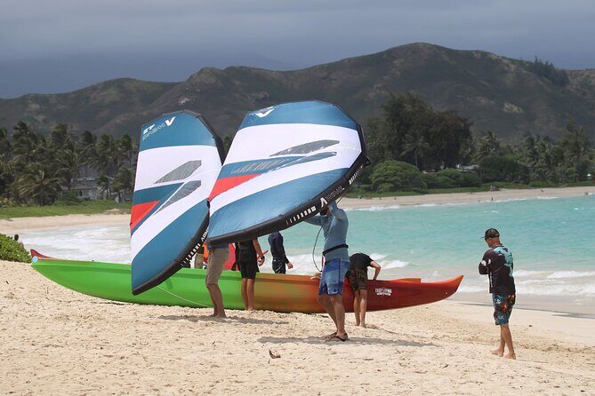 #1 eFoil 1.25 hr or 2 hr wing foil or windsurf or kayak lesson - Instructors and coaching style: 35 years of Kailua teaching