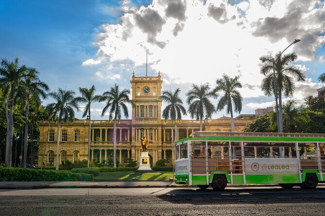 7 Day Pass LeaLea Trolley and Waikiki Trolley Pink Line - Downtown Honolulu loop: HoMA, the State Capitol, Bishop Museum, Iolani Palace