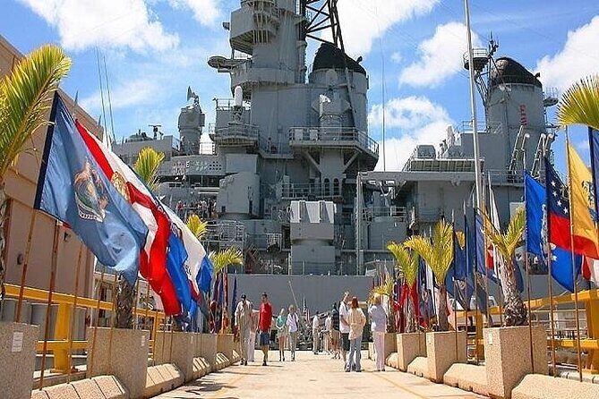 Battleships of World War II Departing from Waikiki Area - Downtown Honolulu, Punchbowl Crater, and the city views you get