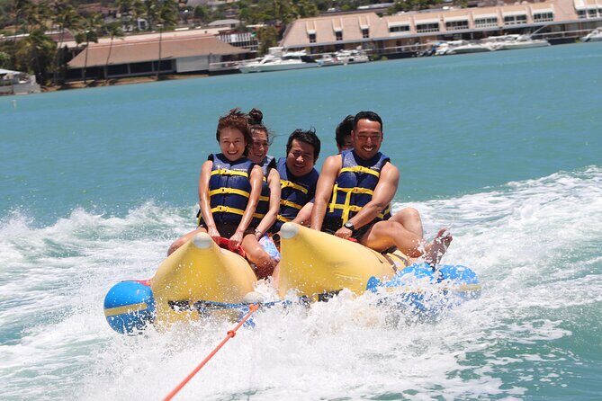 Combo Banana Boat Ride and Bumper Tube Ride in Hawaii - Koko Marina meeting point: start smooth, not stressed