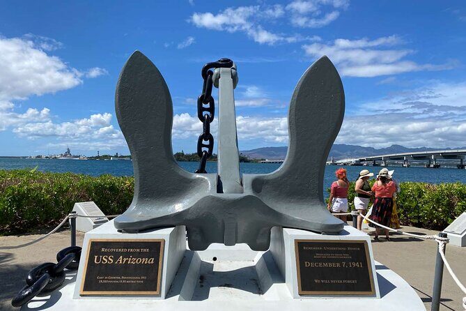 Deluxe Pearl Harbor, Arizona Memorial, and Visitor Center Tour - Memorial Wall and the USS Arizona black tears