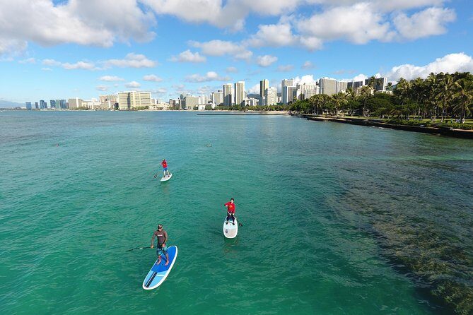 Family Stand Up Paddle Lesson with Waikiki Courtesy Shuttle - Family Safety Details: Non-Swimmers, Mixed Ages, and Tandem Options