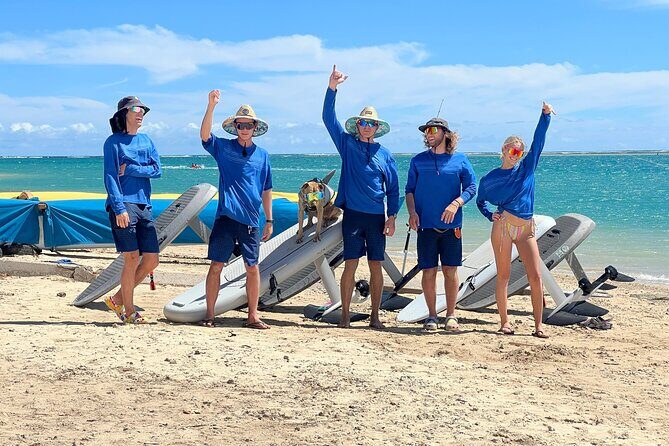 Group of 2 + mid length eFoil experience Honolulu HAWAII - How the Instructor Support Shows Up During Your Learning Curve
