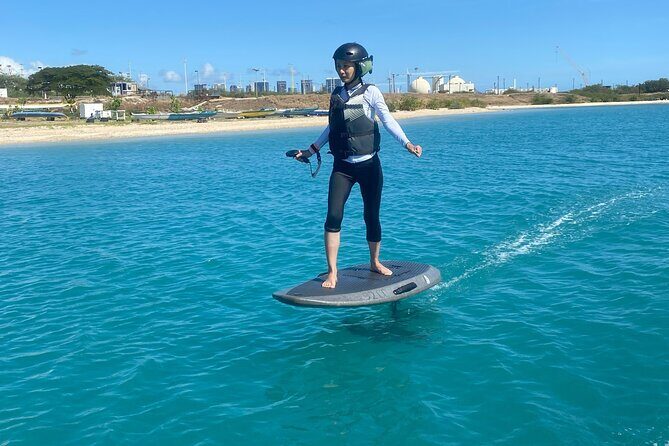 Group of 2 + mid length eFoil experience Honolulu HAWAII - Gear and Safety Setup: Helmets, Life Vests, and Boards Provided