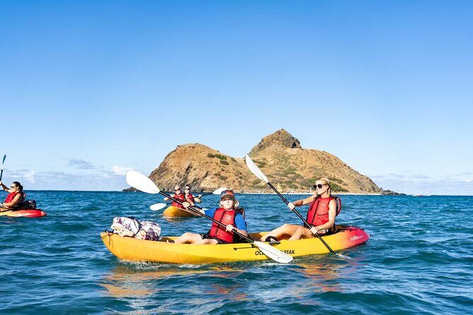 Guided E-Bike and Kayak Tour to Mokulua Islands in Kailua, Oahu - Mokulua Islands: landing on warm sand and heading for Queens Bath