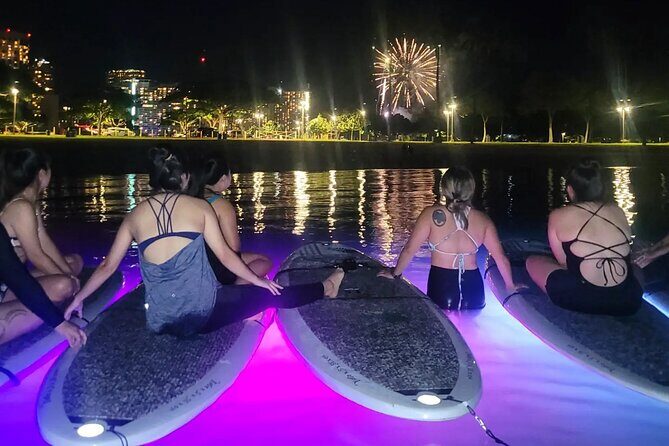 Night SUP Yoga and Fireworks at Magic Island - What You Do During the 1 Hour 30 Minutes