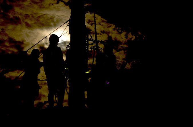 Night Zipline: 3 Zipline Adrenaline Adventure - The 1 Hour 15 Minute Flow: From Check-In to Final Return