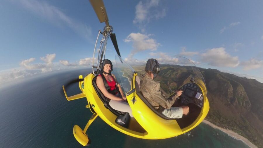 Oahu: Gyroplane Flight over North Shore of Oahu Hawaii - Finding Dillingham Airfield and Hangar B7 (Where the Fun Starts)