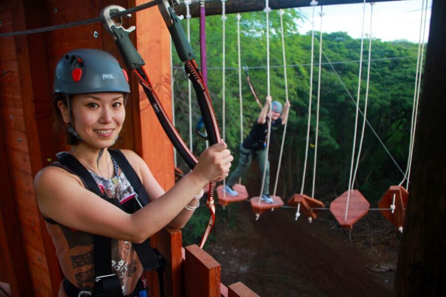 Oahu: High Ropes Adventure, Climbing, & Rappel Experience - Coral Crater Adventure Park: the Oahu ropes course you can’t fake