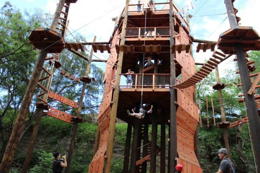 Oahu: High Ropes Adventure, Climbing, & Rappel Experience - Rappel/abseil and the 50-foot freefall: choose calm before commitment