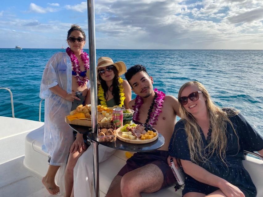 Oahu: Private Catamaran Sunset Cruise & Optional Snorkeling - Sunset pacing: wildlife stops, whale-season odds, and the return