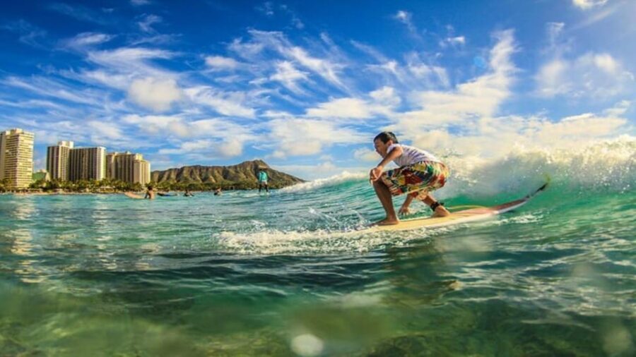Oahu: Waikiki Beginner Private Surf Lesson- Female Guide - Drone footage option: turning a first ride into a real memory