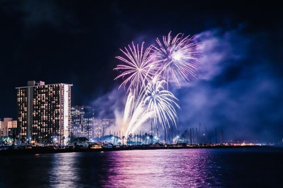 Oahu: Waikiki Friday Night Fireworks Catamaran (Wahine Koa) - Practical stuff: what to bring and where to meet