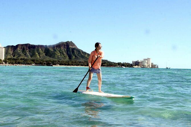 Private Group SUP Lessons by Waikiki Beachboys at the Royal - Honu, Shoreline Views, and Reading the Water