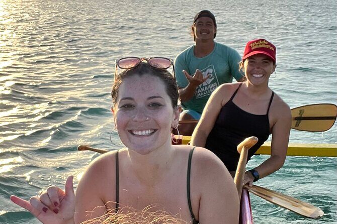 Private Outrigger Canoe Surfing Experience - Magic Island start to the surf zone: getting oriented fast