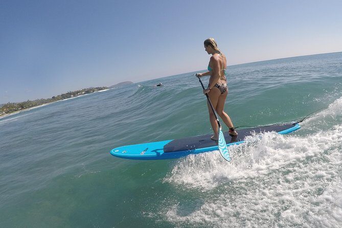 Private Stand Up Paddle Lesson with Waikiki Courtesy Shuttle - At the shoreline: instructor chat, board walk-down, and first water time
