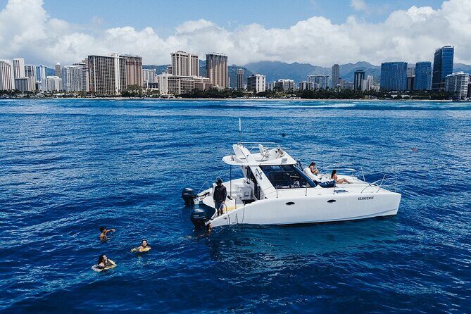 Private Whale Watching and Coastal Swimming Tour Honolulu - Refreshments, Music, and BYOB: Make It Your Boat Day