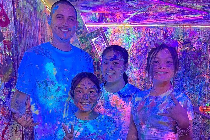 Splatter Art Paint Studio Experience in Hawaii - Best for Families, Groups, and Team-Building Energy