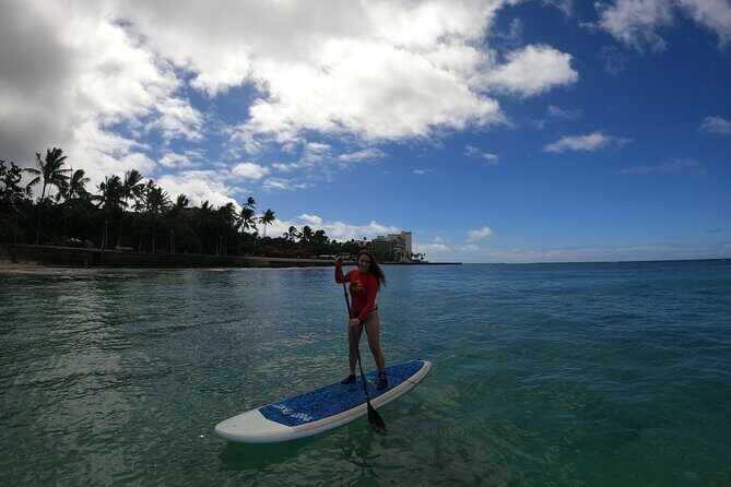 Stand Up Paddle Open Group Lesson with Waikiki Courtesy Shuttle - Walk to the beach, then get coached on your stance