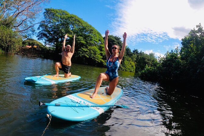 Stand-Up Paddle Yoga on the North Shore of Oahu - Paddle Out: Boards, Anchors, and Getting Comfortable