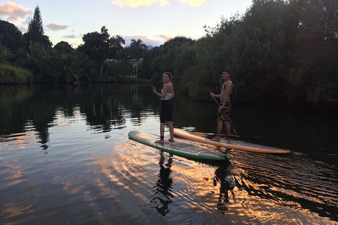 Sunset Stand Up Paddle with Photos and Turtles - Where You Start at Haleiwa Beach Park (and what that means for you)