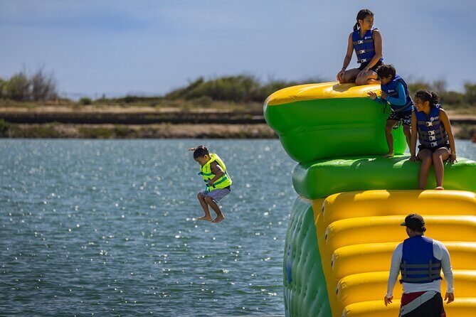 Wai Kai AquaVenture - Entering Wai Kai Lagoon’s Floating Obstacle Park
