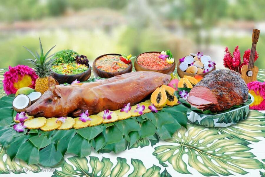 Waikiki: Luau and Buffet w/ optional Rock-A-Hula Show - Hawaiian music, hula dancers, and a hands-on hula lesson