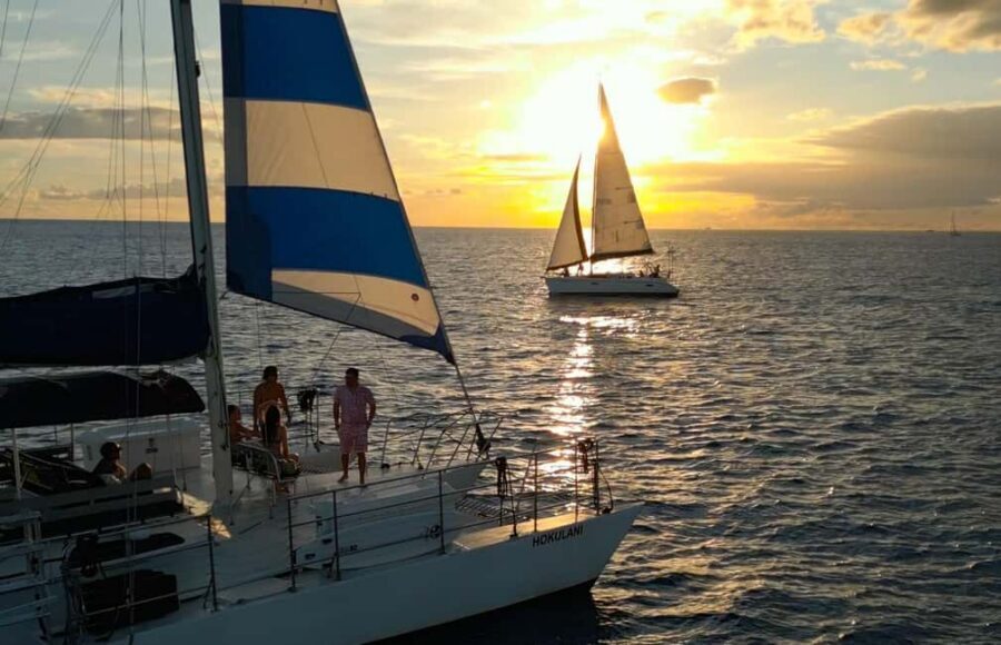 Waikiki: Sunset Swim & Sailing Experience - Finding Three Tiki Sailing at Ala Wai Harbor (and boarding Hokulani without stress)