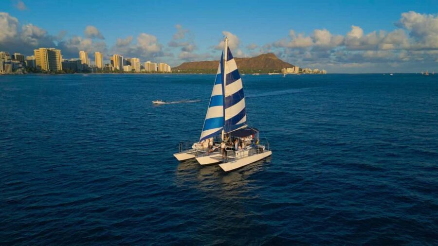Waikiki: Sunset Swim & Sailing Experience - The Diamond Head Sunset Swim: the part that makes it worth the money