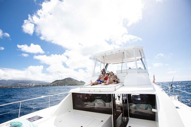 Waikiki's Premier Small Group Sunset Yacht + Tasting - Onboard comfort that matters: hosted bar, service, and real space